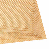 Malakos Checkered 6 Washable Table Mat Set (Gold)