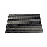 Malakos Checkered 6 Washable Table Mat Set (Gray & Black)