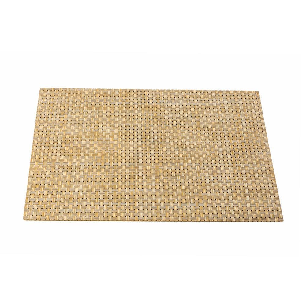 Malakos Checkered 6 Washable Table Mat Set (Pine Brown)