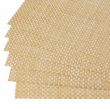 Malakos Checkered 6 Washable Table Mat Set (Pine Brown)