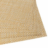 Malakos Checkered 6 Washable Table Mat Set (Pine Brown)
