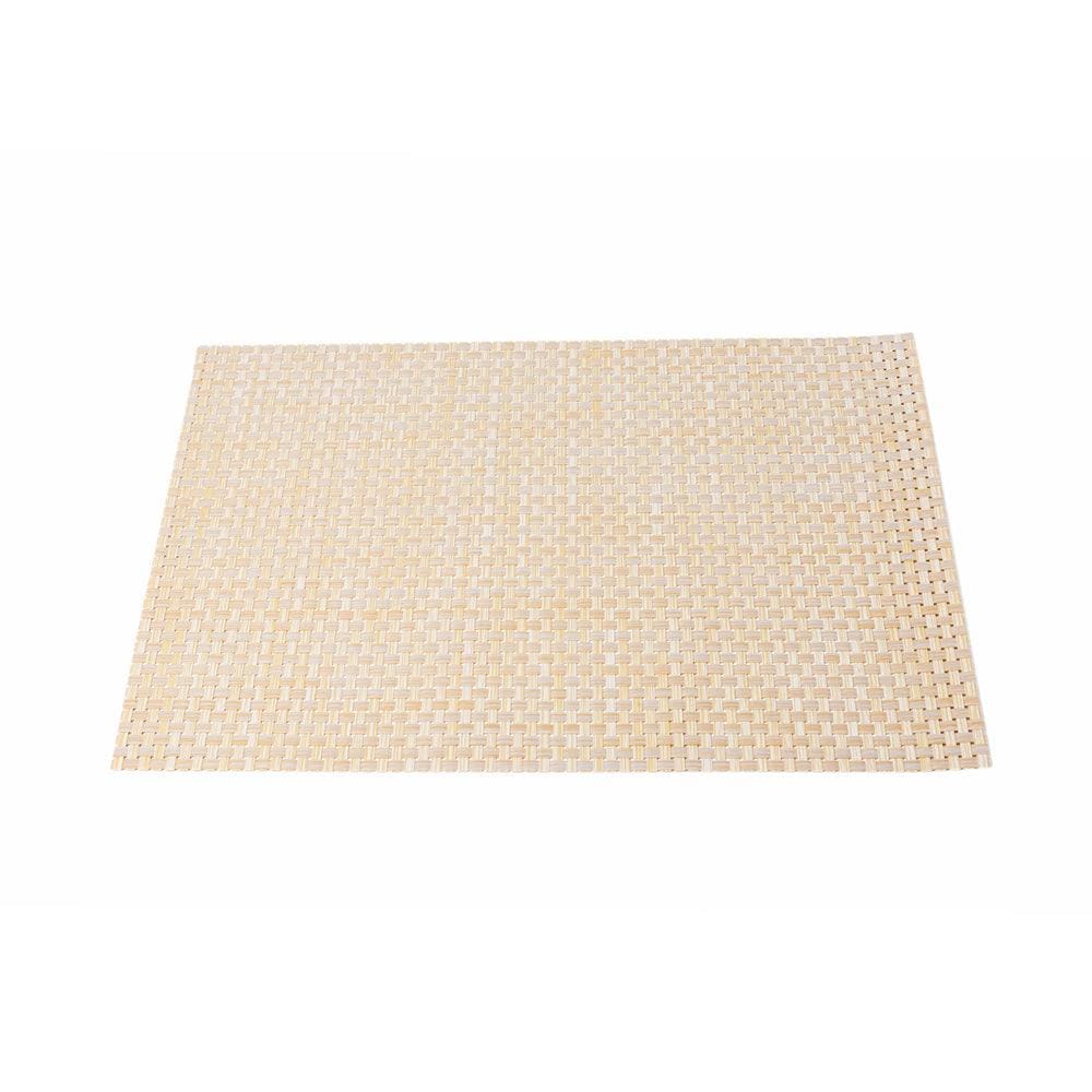 Malakos Checkered 6 Washable Table Mat Set (Sand Brown)