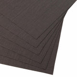 Malakos Concentrix 6 Washable Table Mat Set (Charcoal Gray)