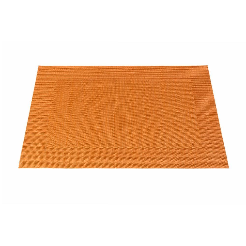 Malakos Concentrix 6 Washable Table Mat Set (Marmalade Orange)