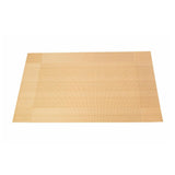 Malakos Diagonal Squares 6 Washable Table Mat Set (Sand Brown)