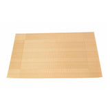 Malakos Diagonal Squares 6 Washable Table Mat Set (Sand Brown)