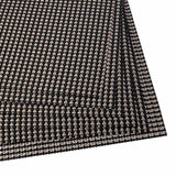 Malakos Elegant 6 Washable Table Mat Set (Black & Silver)