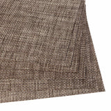 Malakos Elegant 6 Washable Table Mat Set (Light Gray & Brown)