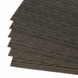 Malakos Overlaps 6 Washable Table Mat Set (Black & Gold)
