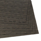Malakos Overlaps 6 Washable Table Mat Set (Black & Gold)