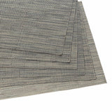 Malakos Overlaps 6 Washable Table Mat Set (Gray)