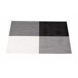 Malakos Triax 6 Washable Table Mat Set (Chess Black & White)