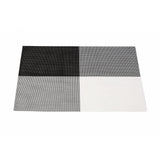 Malakos Triax 6 Washable Table Mat Set (Chess Black & White)