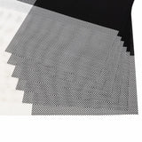 Malakos Triax 6 Washable Table Mat Set (Chess Black & White)