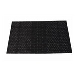 Malakos Wirey Lined 6 Washable Table Mat Set (Black & White)