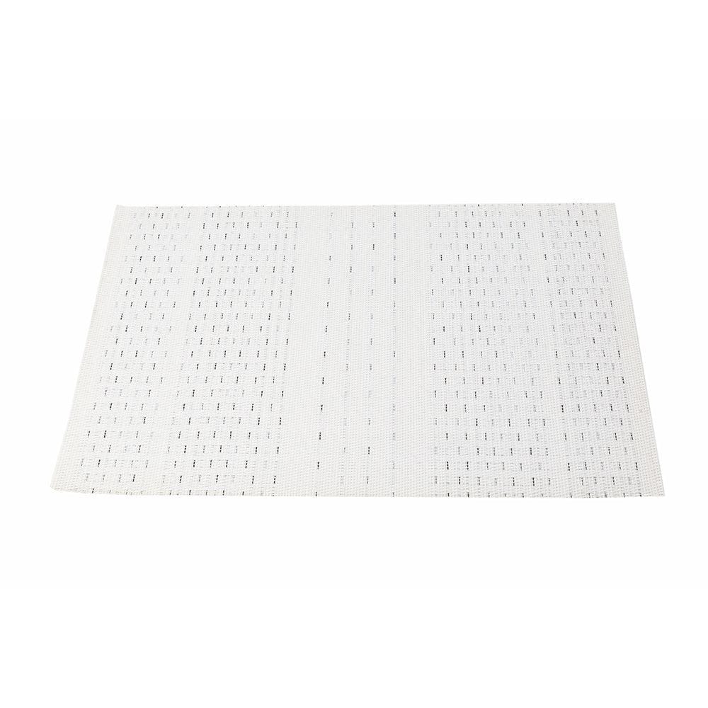 Malakos Wirey Lined 6 Washable Table Mat Set (White)