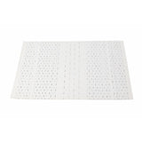 Malakos Wirey Lined 6 Washable Table Mat Set (White)