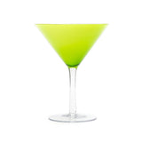 Elance Frosted Green Martini Glass Set (300 ml) (Pack of 2)