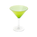 Elance Frosted Green Martini Glass Set (300 ml) (Pack of 2)