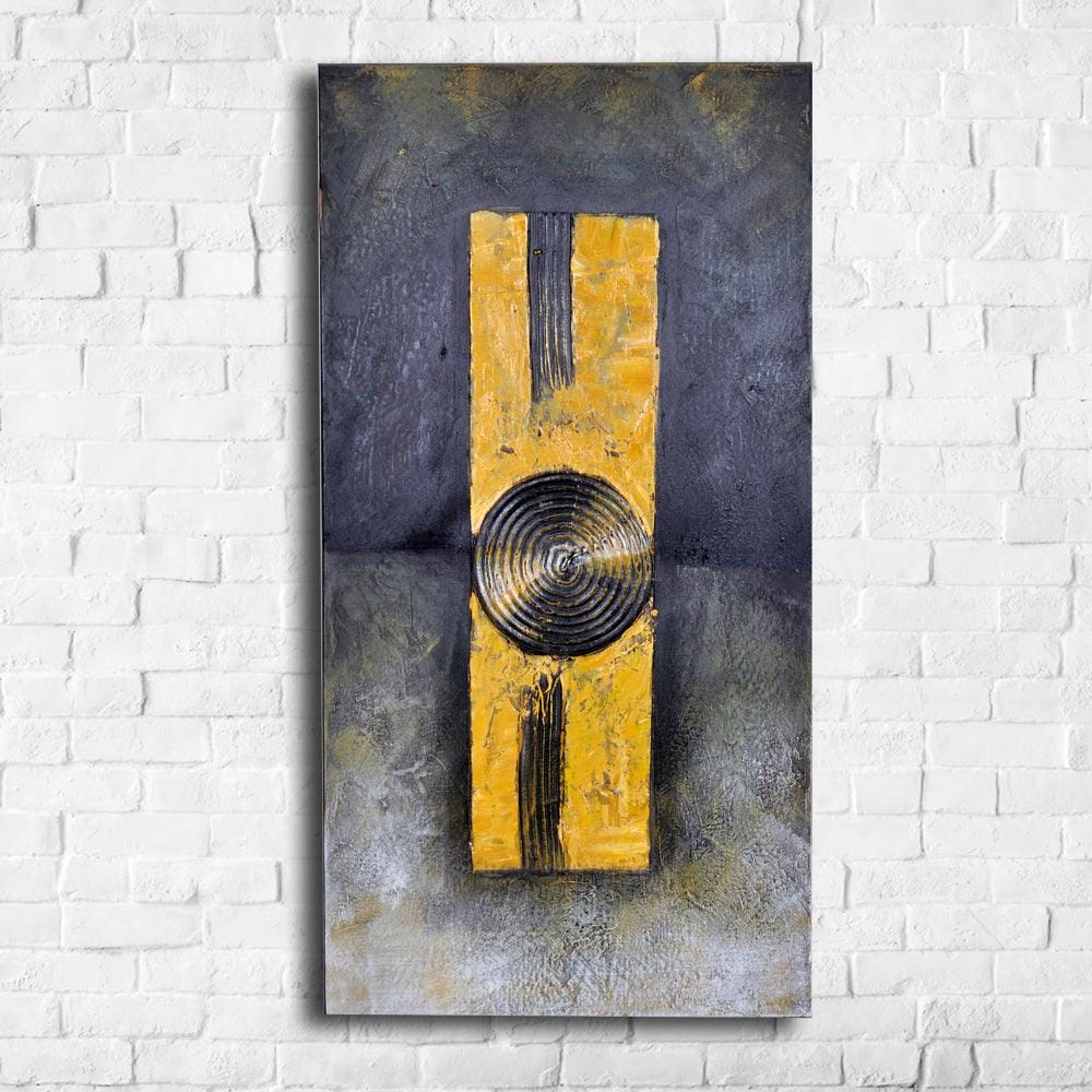 Abstract Golden Art - Oil Painting on Canvas (Hand Painted)