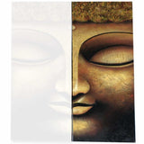 Serene Buddha (Left Side Face) - Oil Painting on Canvas (Hand Painted)