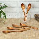 Oval Boat Style Wooden Dining & Dessert Spoon (Pack of 6)