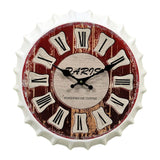 Paris - Aluminium Bottle Cap Wall Clock (Multicolor)