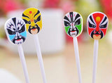 Funky Multicolor Masks Party Picks (Pack of 12)