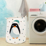 Pesky Penguin Laundry Basket