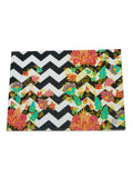 Zig Zag Blossom - Wooden Placemat (Multicolor)