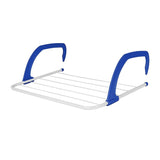 Portable Folding Metal Clothes Drying Rack with 5 Clothes Line (Blue) (3 Kilo Capacity)