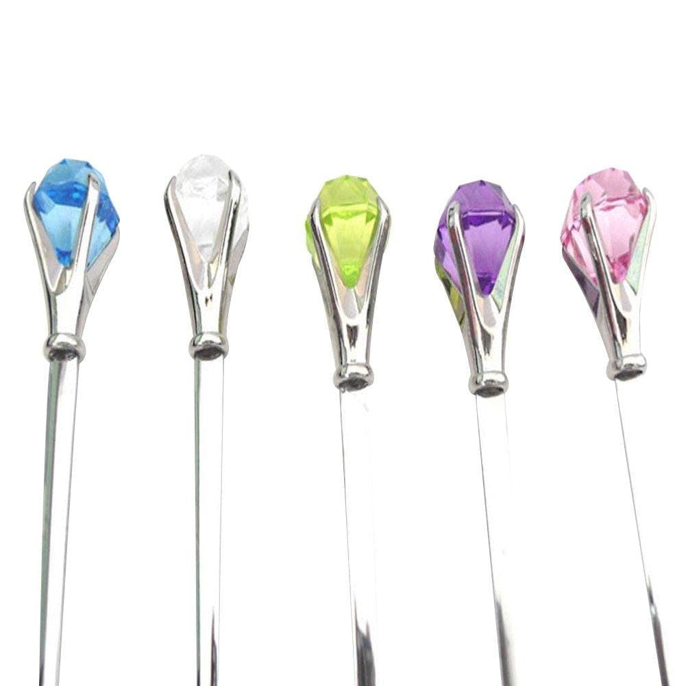 Purple Crystal Cutlery Set (Spoon & Fork)