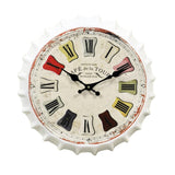 Roman - Aluminium Bottle Cap Wall Clock (Multicolor)