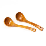 Deep Curve Round Wooden Serving Spoon (Pack of 2)