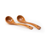 Deep Curve Round Wooden Serving Spoon (Pack of 2)