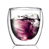 Double Wall Round Glass (250 ml) (Pack of 4)