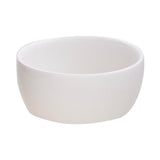 White Ceramic Crooked Serving Bowl with 3 Dip Bowls and Wooden Tray Set