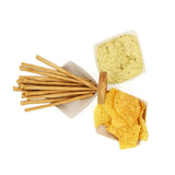 3 Compartment Serving Platter with Wooden Handle