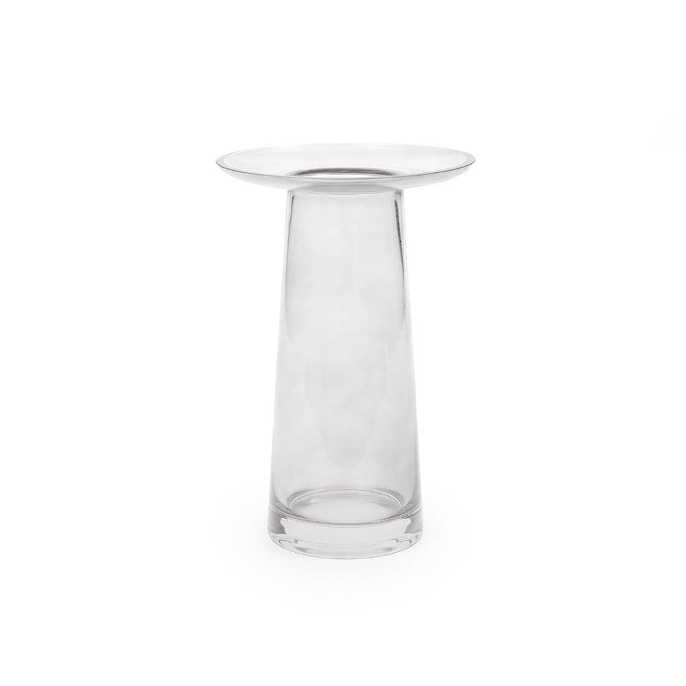 Classy Clearhat Tall Glass Vase (Transparent Gray)