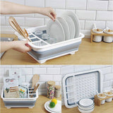 Multi-Utility Collapsible Silicone Kitchen Sink Drainer