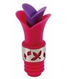 Reusable Silicone Pink Bottle Cap with Pourer & Stopper (Set of 2)