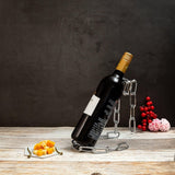 Silver Chains Elegant Rust-Free Wine Bottle Holder