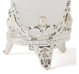 Xclusive Silver Crown Metal Tea Light Holder
