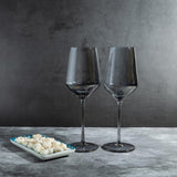 Smokey Gray Wine Glass Set (500 ml) (Pack of 2)