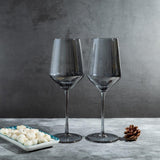 Smokey Gray Wine Glass Set (500 ml) (Pack of 2)