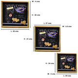 Sugar Cookies - 3 Square Serving Trays & 6 Coasters with Holder Set