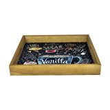 Butter Cream - 3 Square Wooden Serving Trays Set