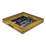 Butter Cream - 3 Square Wooden Serving Trays Set