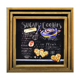 Sugar Cookies - 3 Square Wooden Serving Trays Set