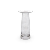 Classy Clearhat Short Glass Vase (Transparent Gray)